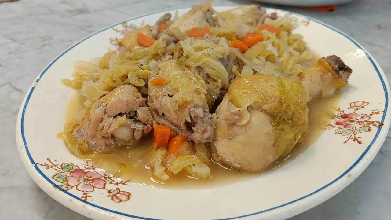 pollo con la verza